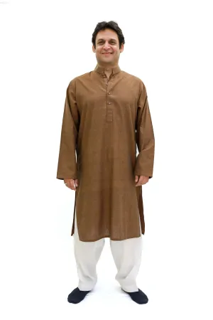 Men's Cotton Brown Kurti