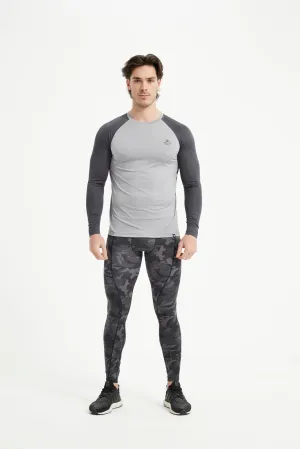 Men's Crew Neck Long Raglan Sleeve Tee