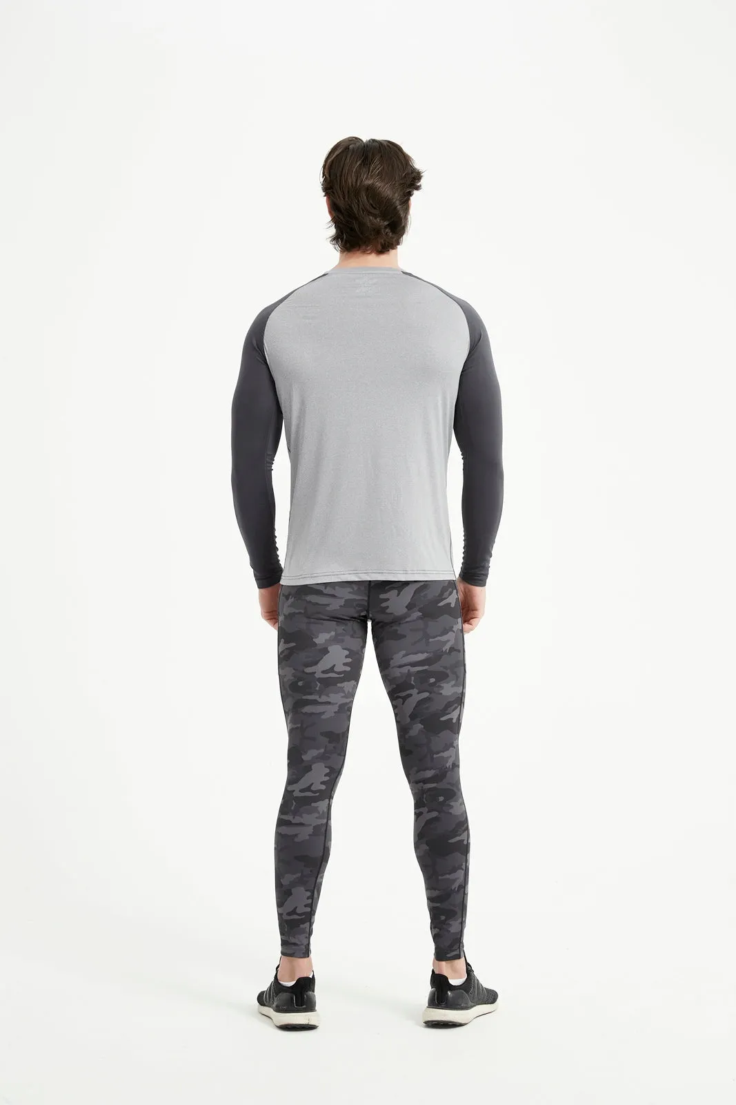 Men's Crew Neck Long Raglan Sleeve Tee