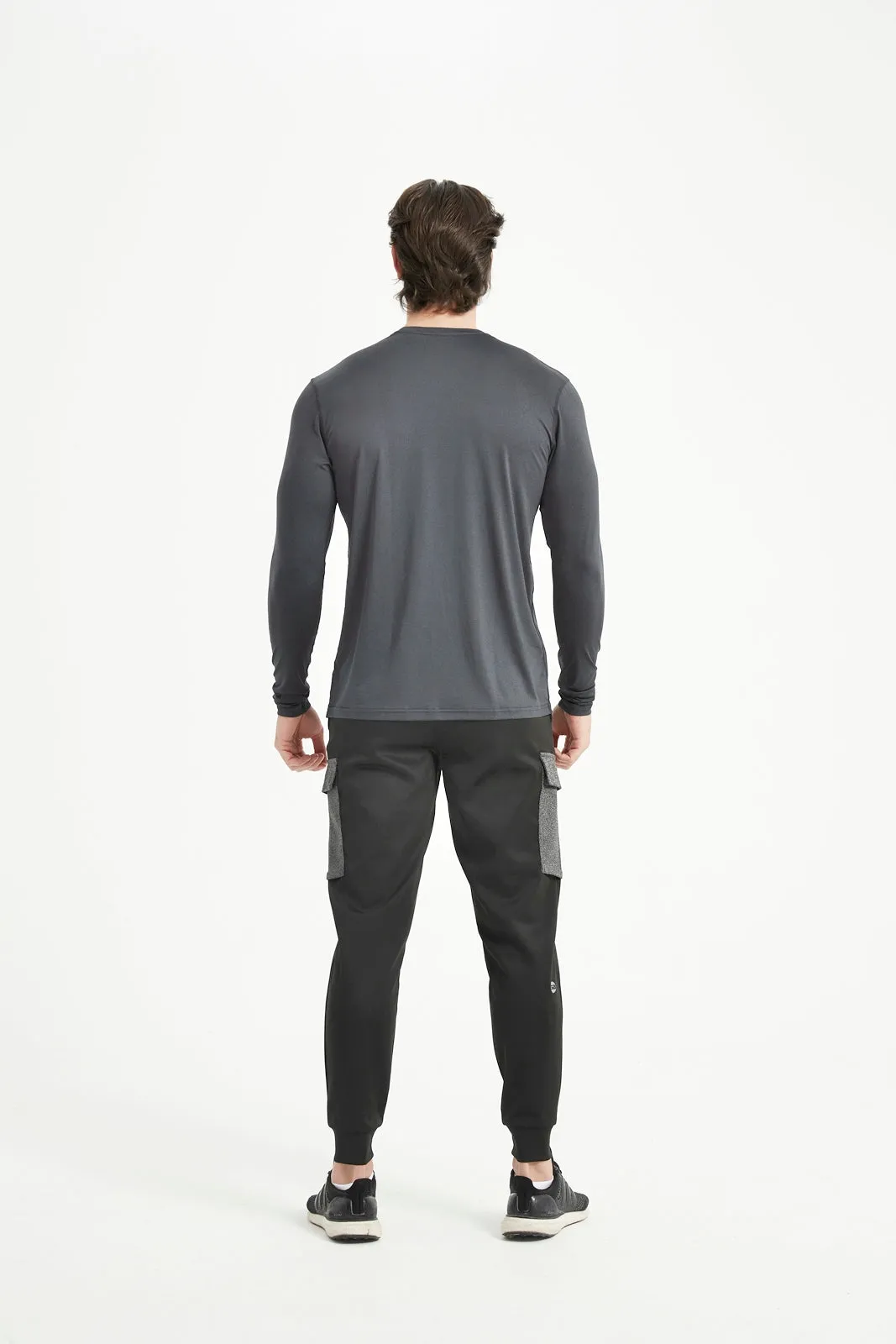 Men's Crew Neck Long Raglan Sleeve Tee