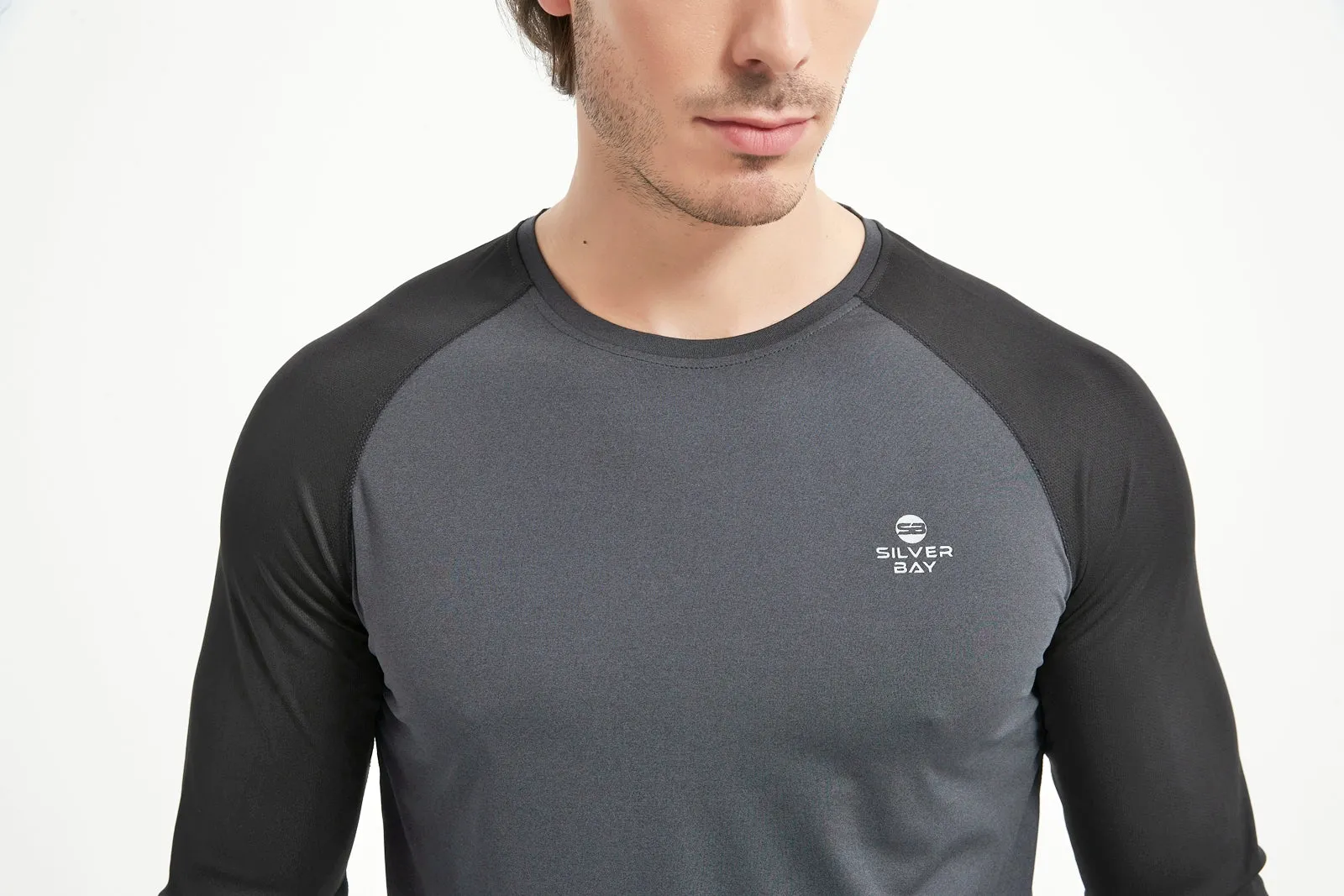 Men's Crew Neck Long Raglan Sleeve Tee