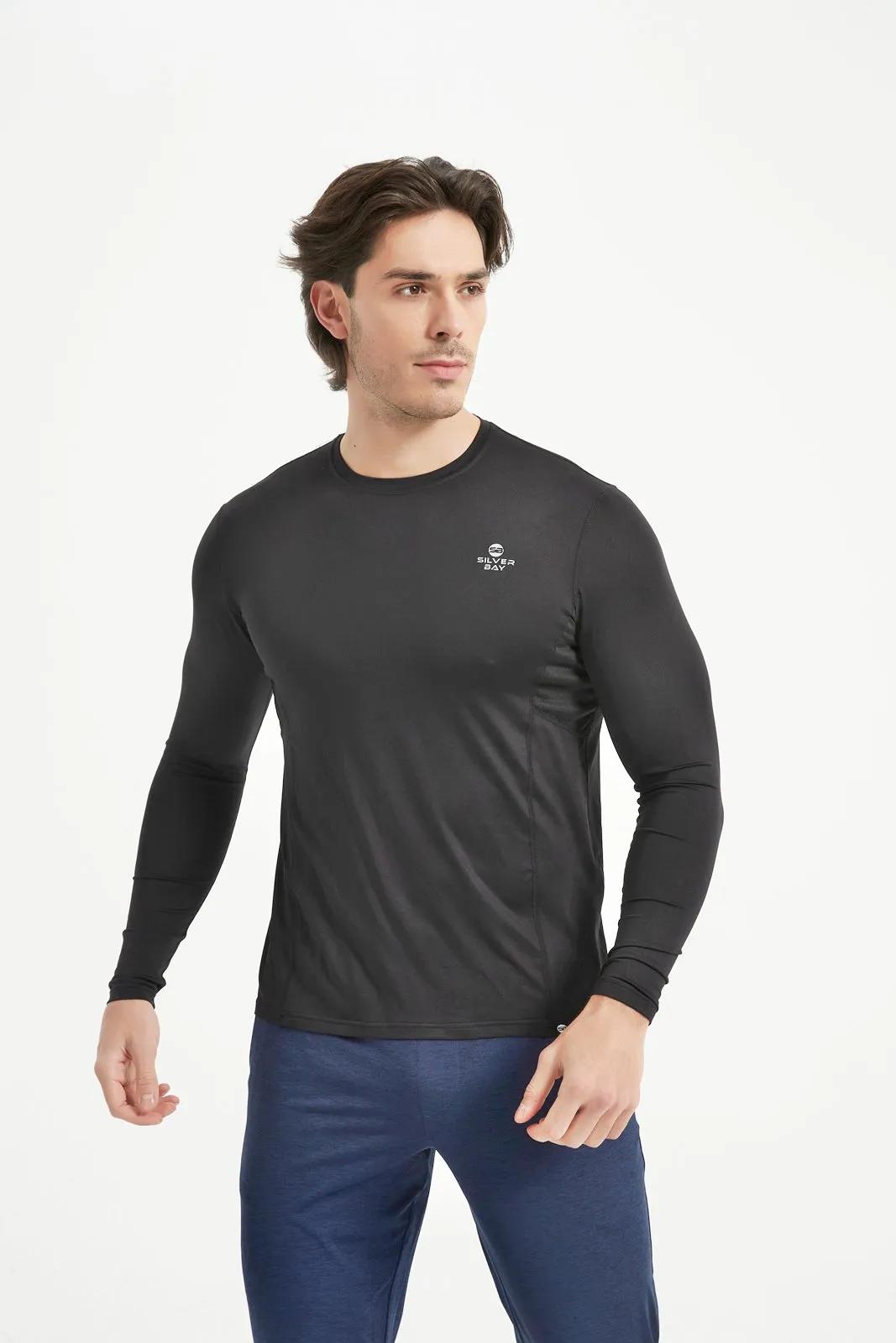 Men's Crew Neck Long Raglan Sleeve Tee
