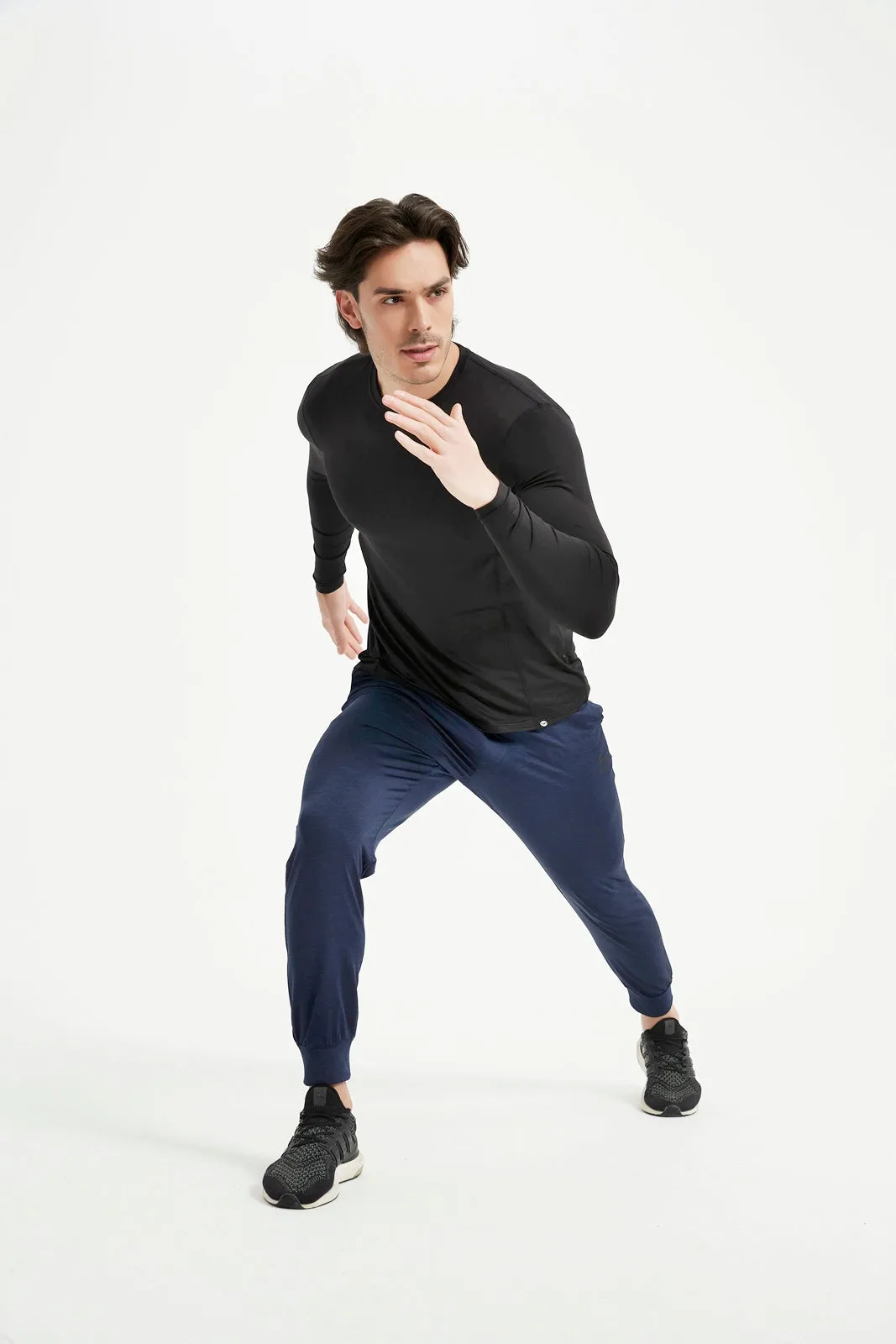 Men's Crew Neck Long Raglan Sleeve Tee