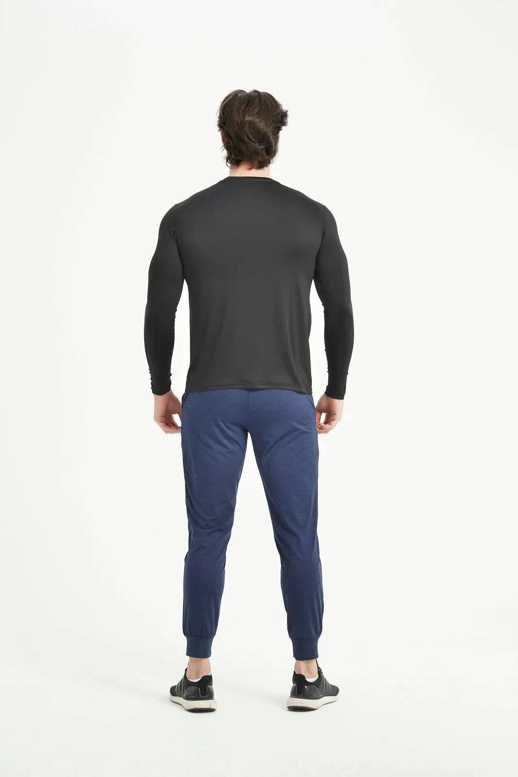 Men's Crew Neck Long Raglan Sleeve Tee