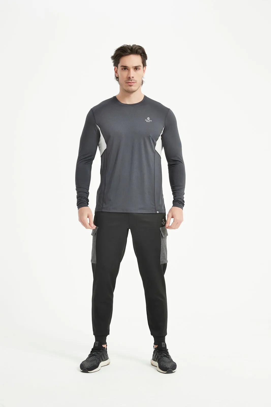 Men's Crew Neck Long Raglan Sleeve Tee