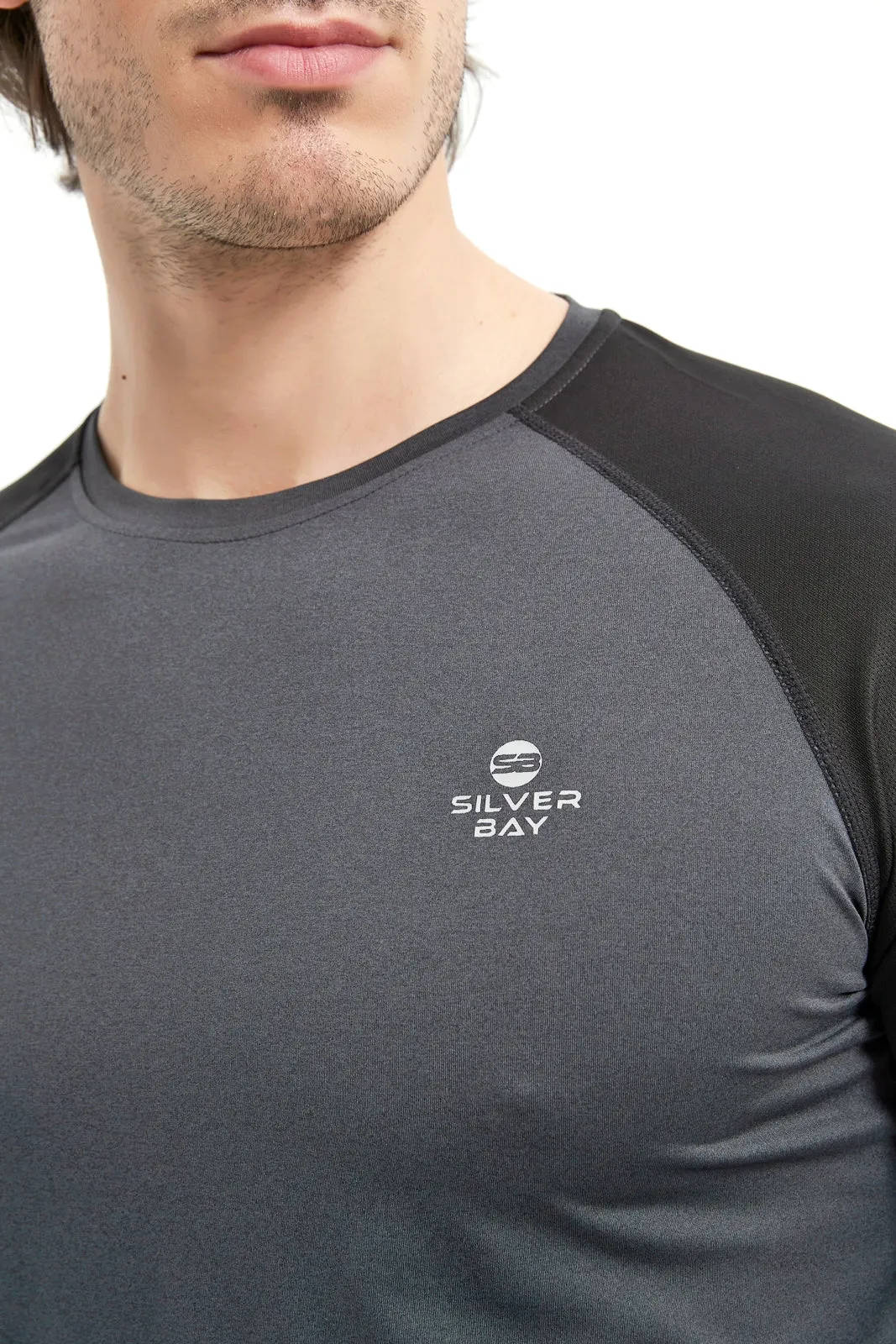 Men's Crew Neck Long Raglan Sleeve Tee