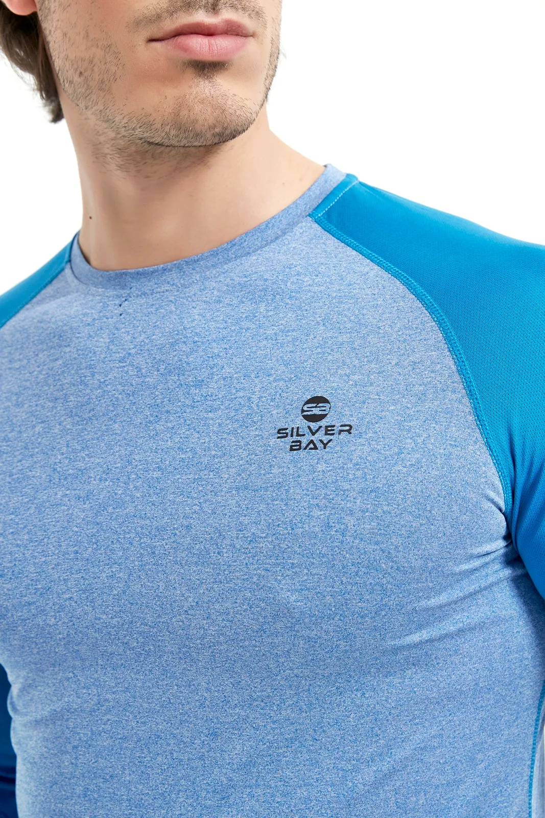 Men's Crew Neck Long Raglan Sleeve Tee
