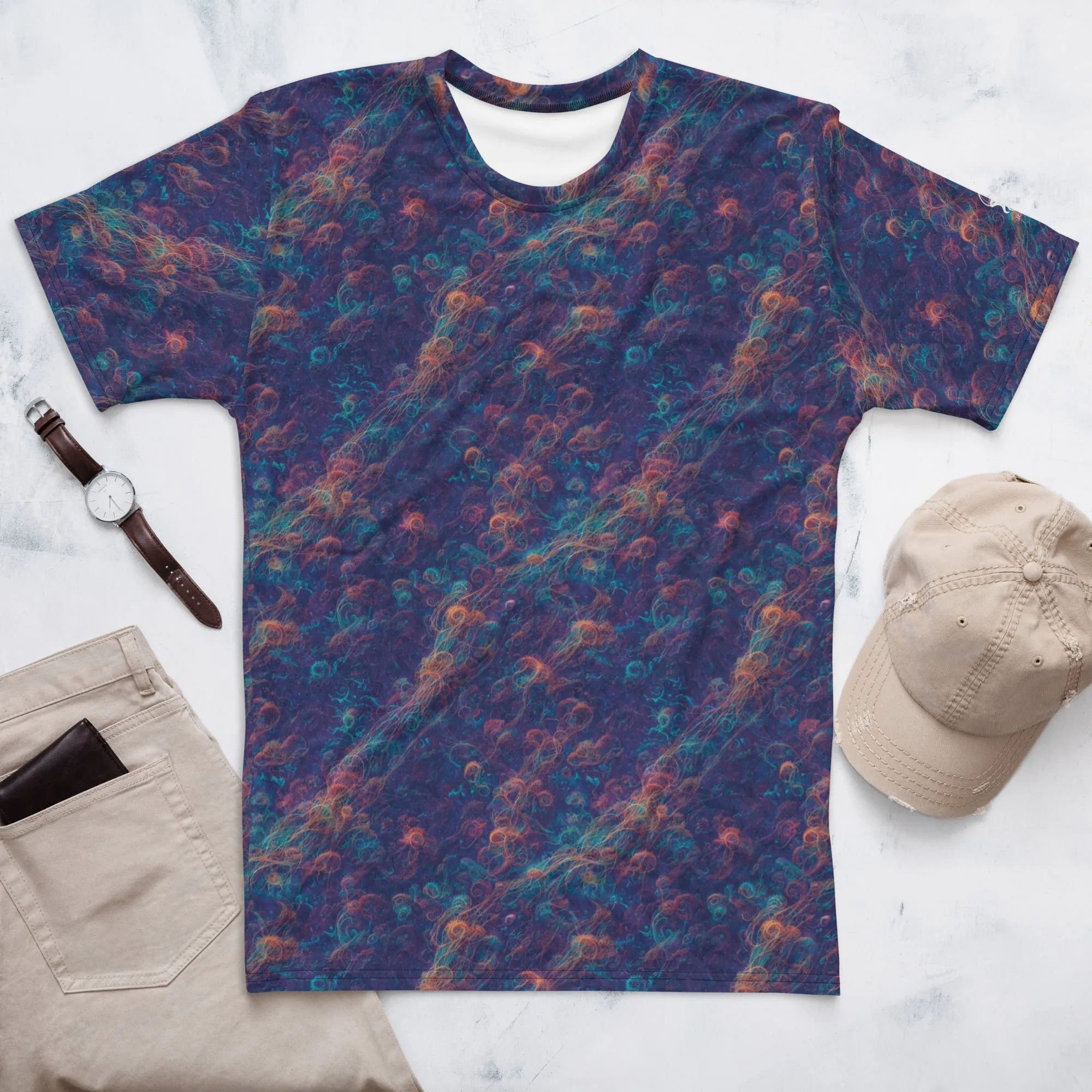 Men's Crewneck T-shirt - Galactic Tangle