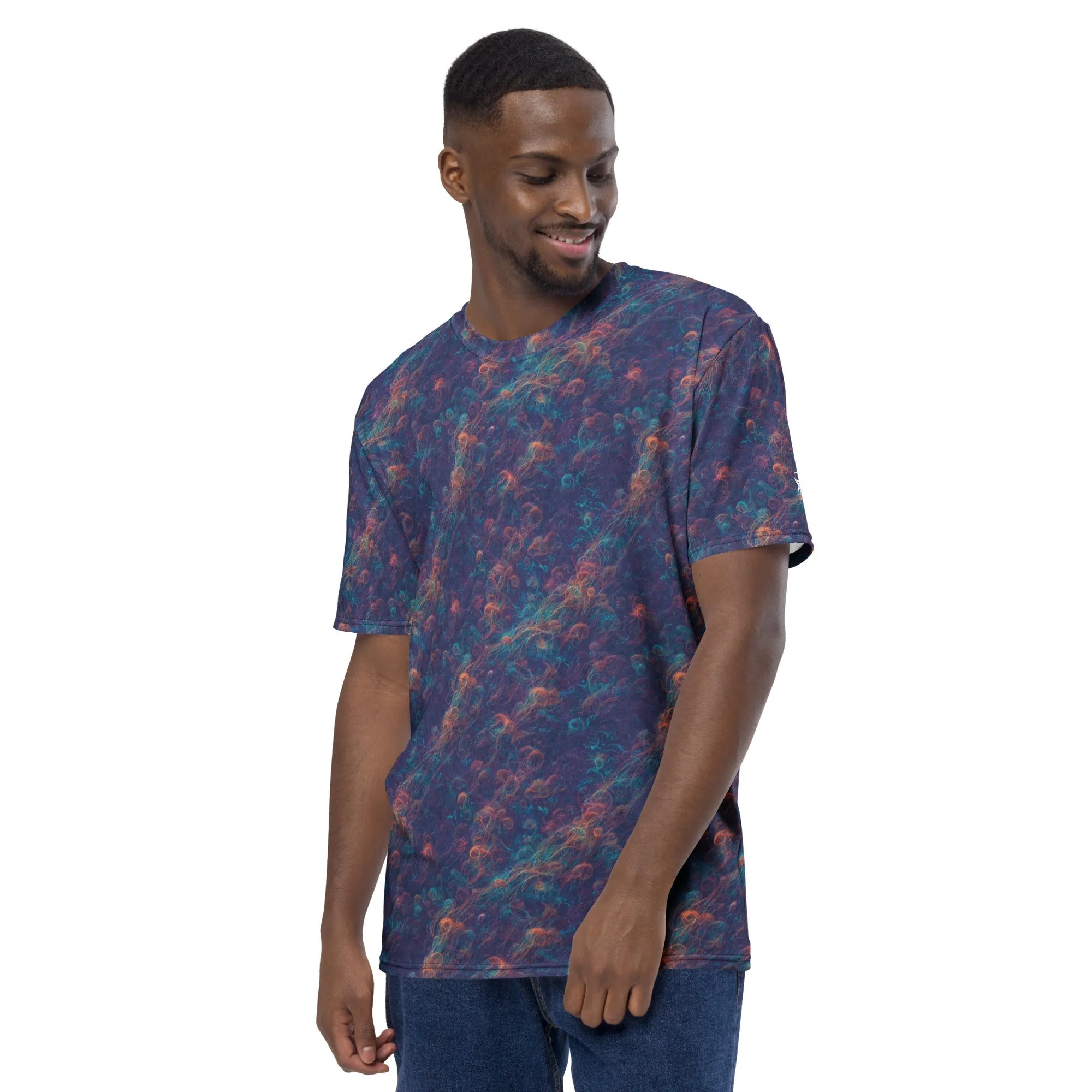 Men's Crewneck T-shirt - Galactic Tangle