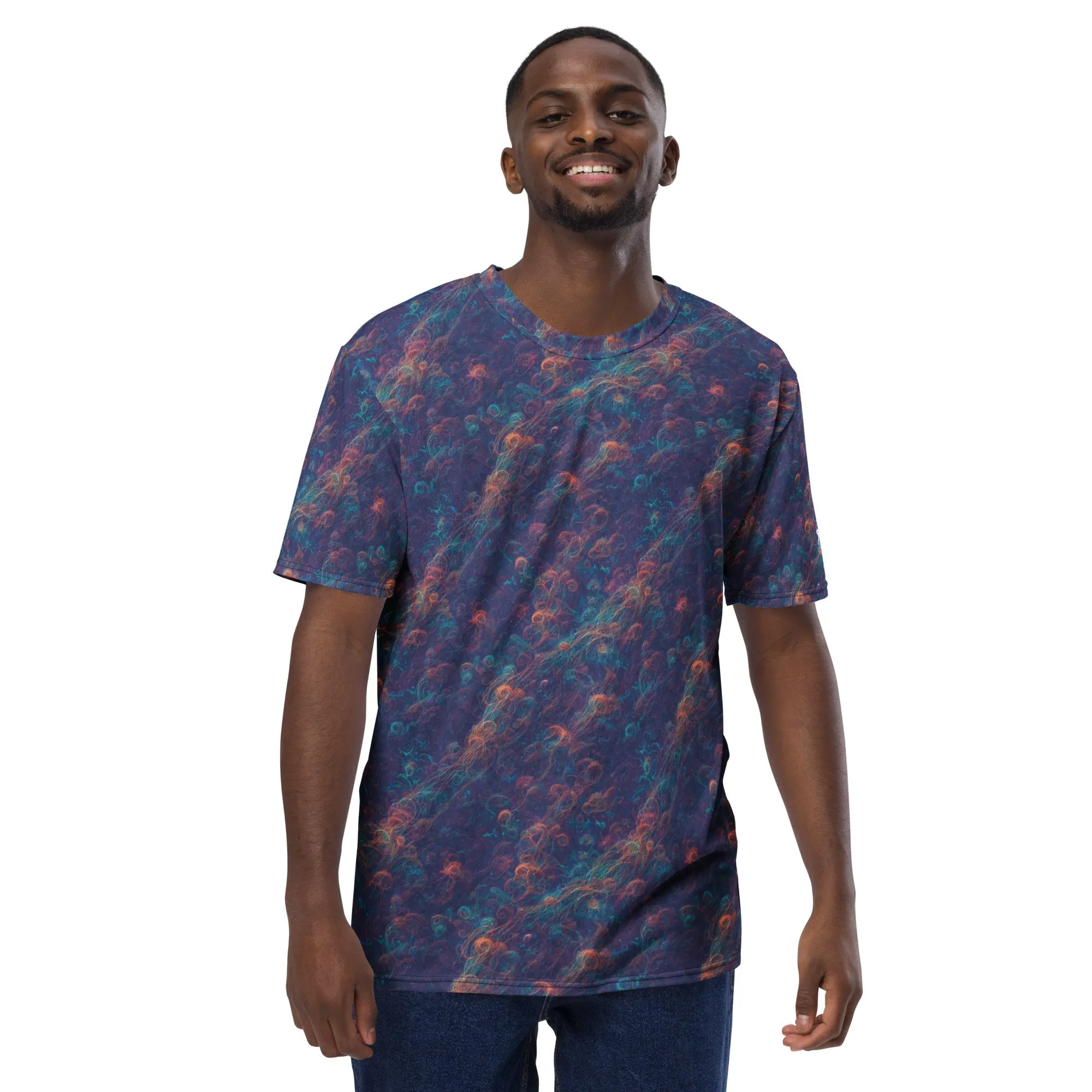Men's Crewneck T-shirt - Galactic Tangle