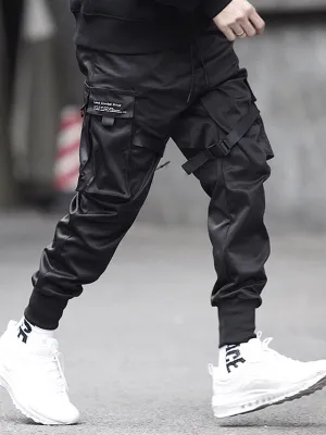 Men's Drawstring Tapered Cargo Pants