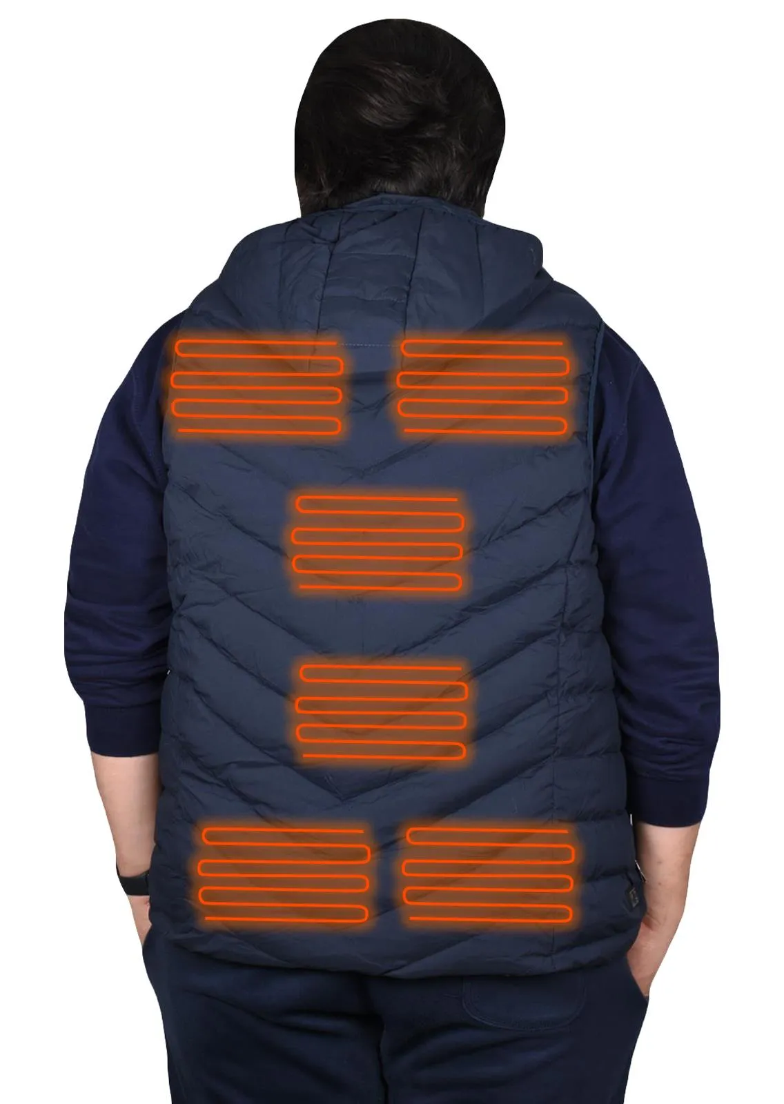 Mens Heated Hoodie Gilet