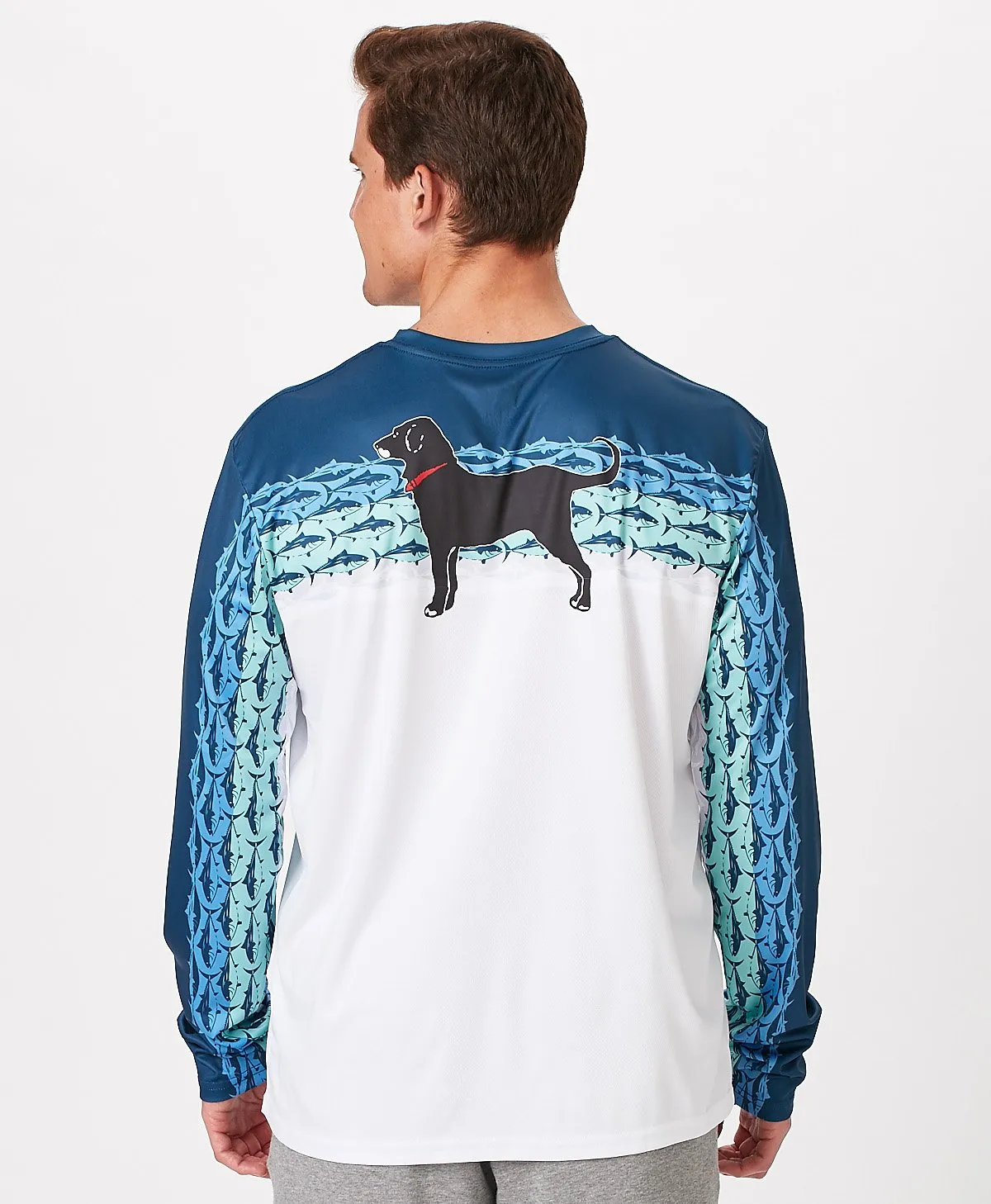 Mens Outfitters Longsleeve Tuna Tech Tee