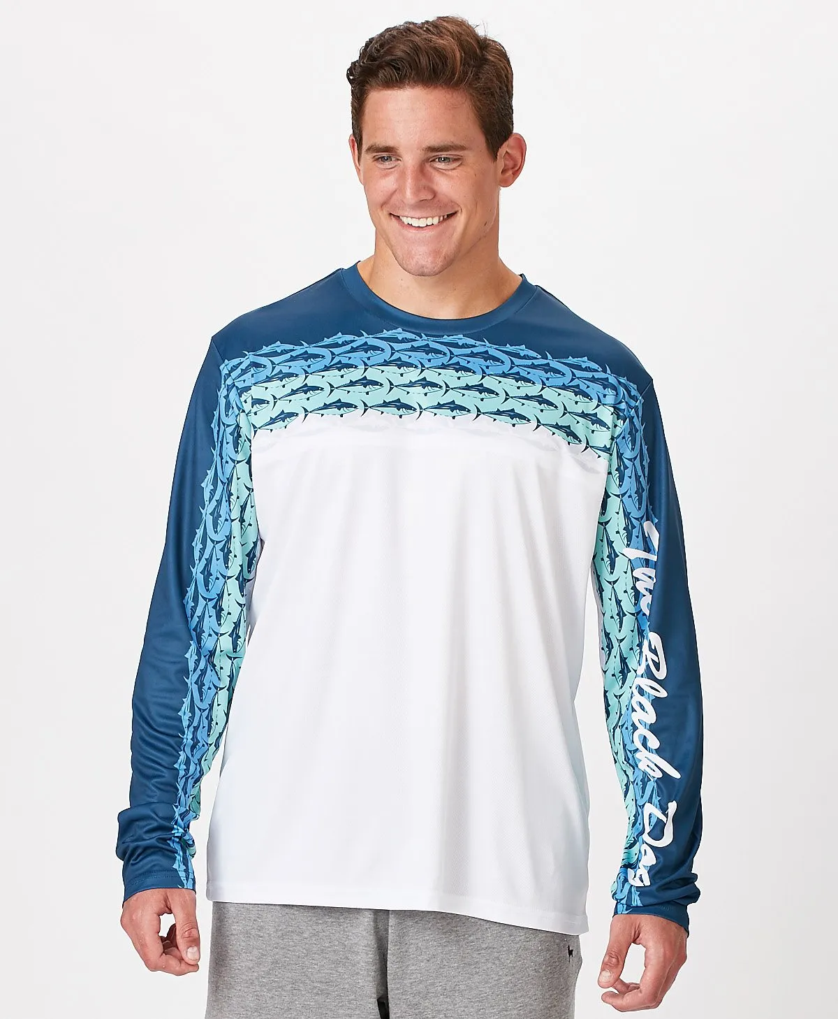 Mens Outfitters Longsleeve Tuna Tech Tee