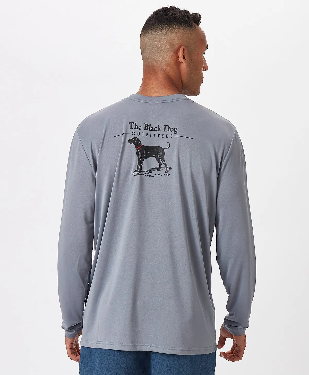 Mens Outfitters LS Solid Tech Tee