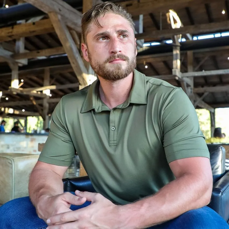 Men's Polo - Military Green