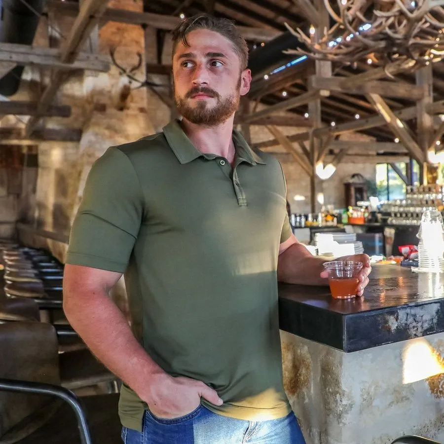 Men's Polo - Military Green