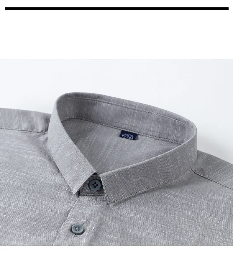 Men's Premium Cotton Business Shirt | Modern Textured Design