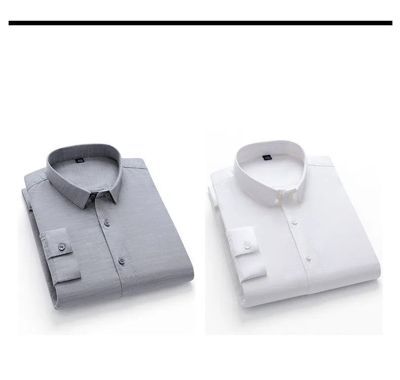 Men's Premium Cotton Business Shirt | Modern Textured Design