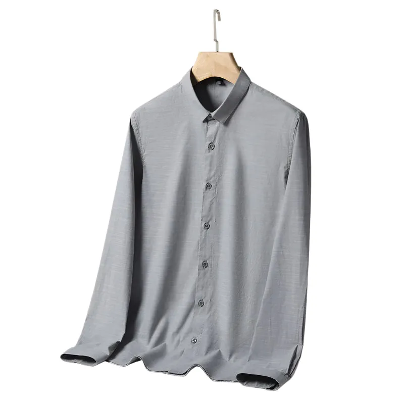 Men's Premium Cotton Business Shirt | Modern Textured Design
