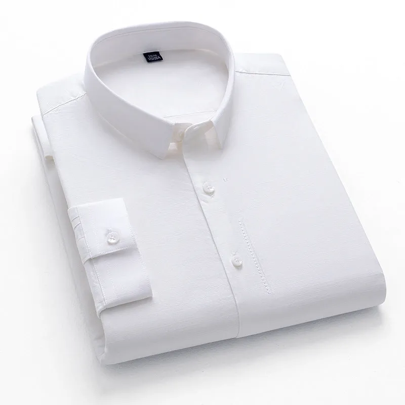 Men's Premium Cotton Business Shirt | Modern Textured Design