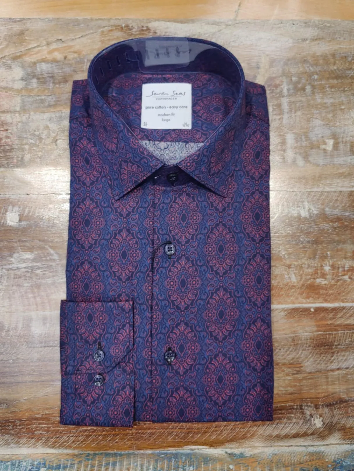 Men's Seven Seas | Bentley Button Down Shirt | Blue