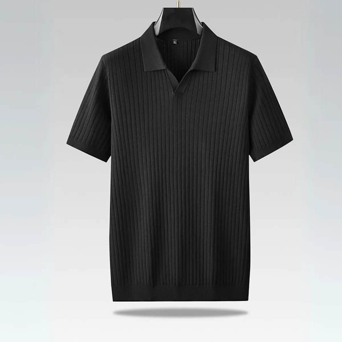 Men's Short Sleeve Knitted Polo for Casual Wear