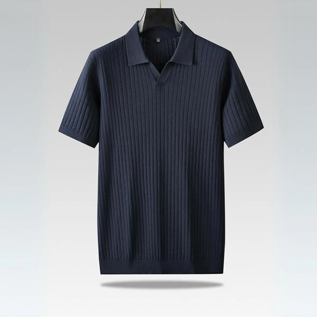 Men's Short Sleeve Knitted Polo for Casual Wear