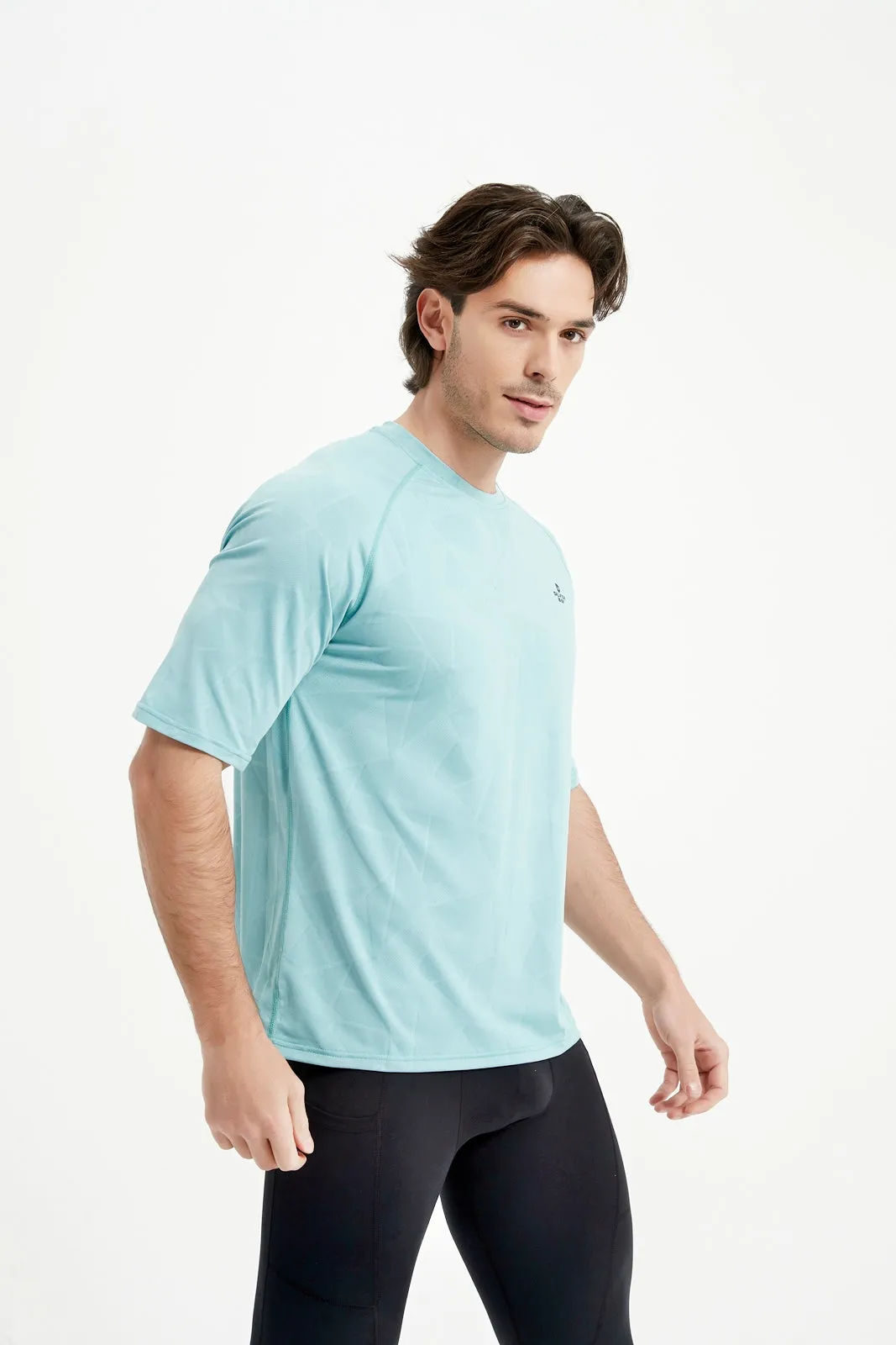 Men's Short Sleeved Crew Neck Raglan Sleeved Tee