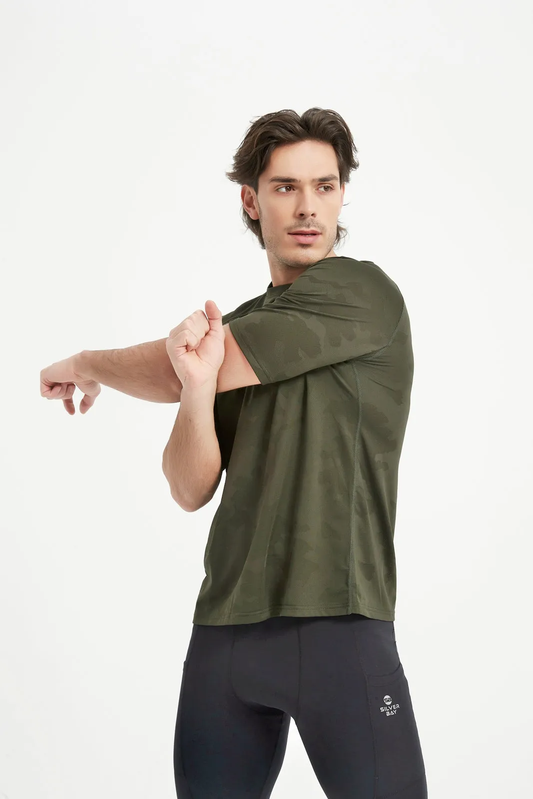 Men's Short Sleeved Crew Neck Raglan Sleeved Tee