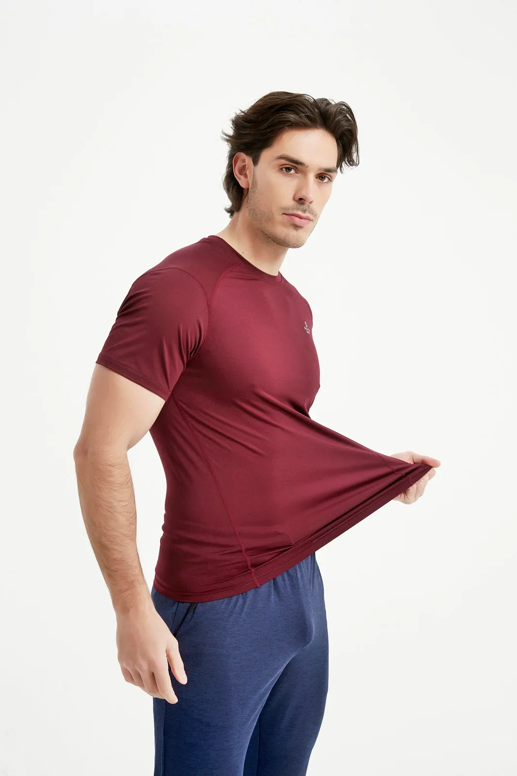 Men's Short Sleeved Crew Neck Set-In Sleeved Tee