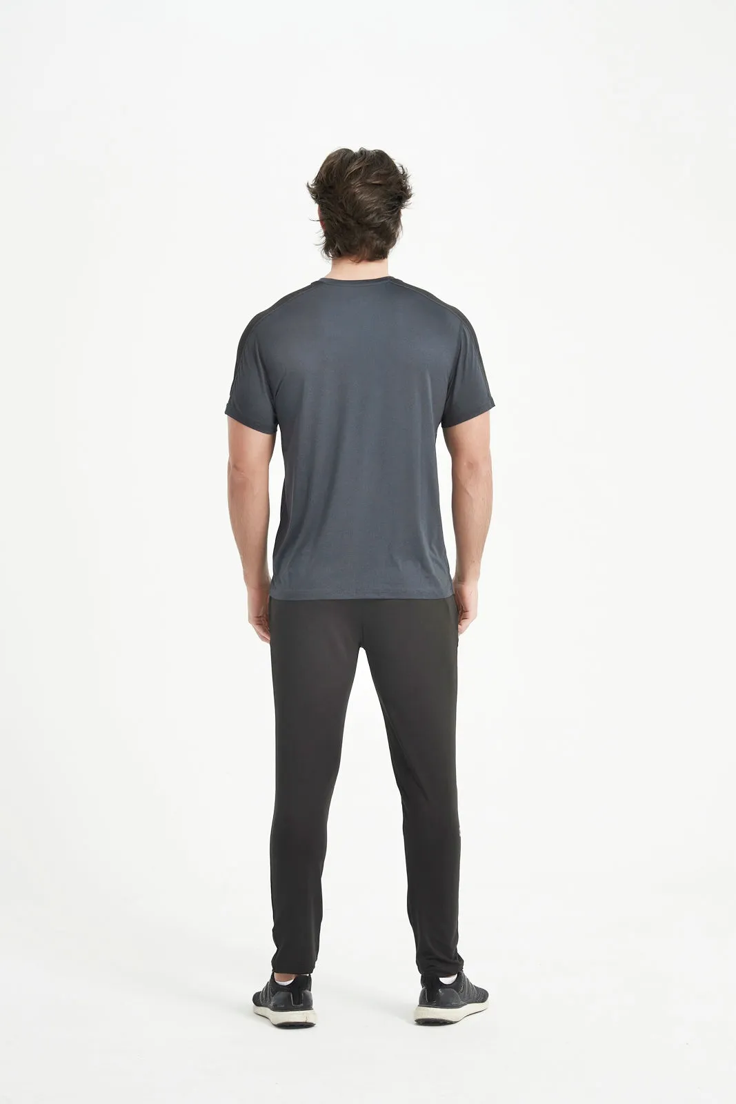Men's Short Sleeved Crew Neck Set In Sleeved Tee