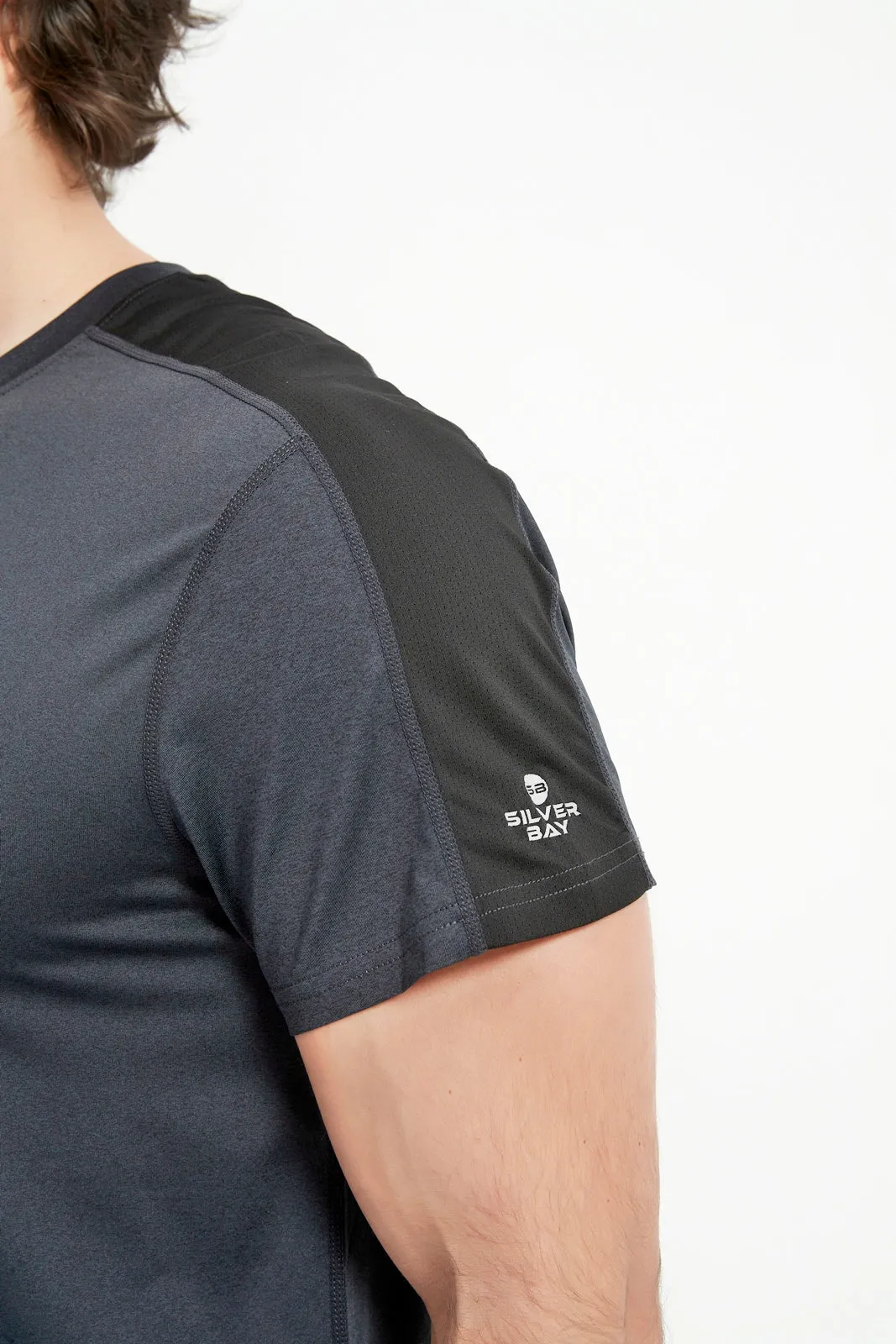 Men's Short Sleeved Crew Neck Set In Sleeved Tee