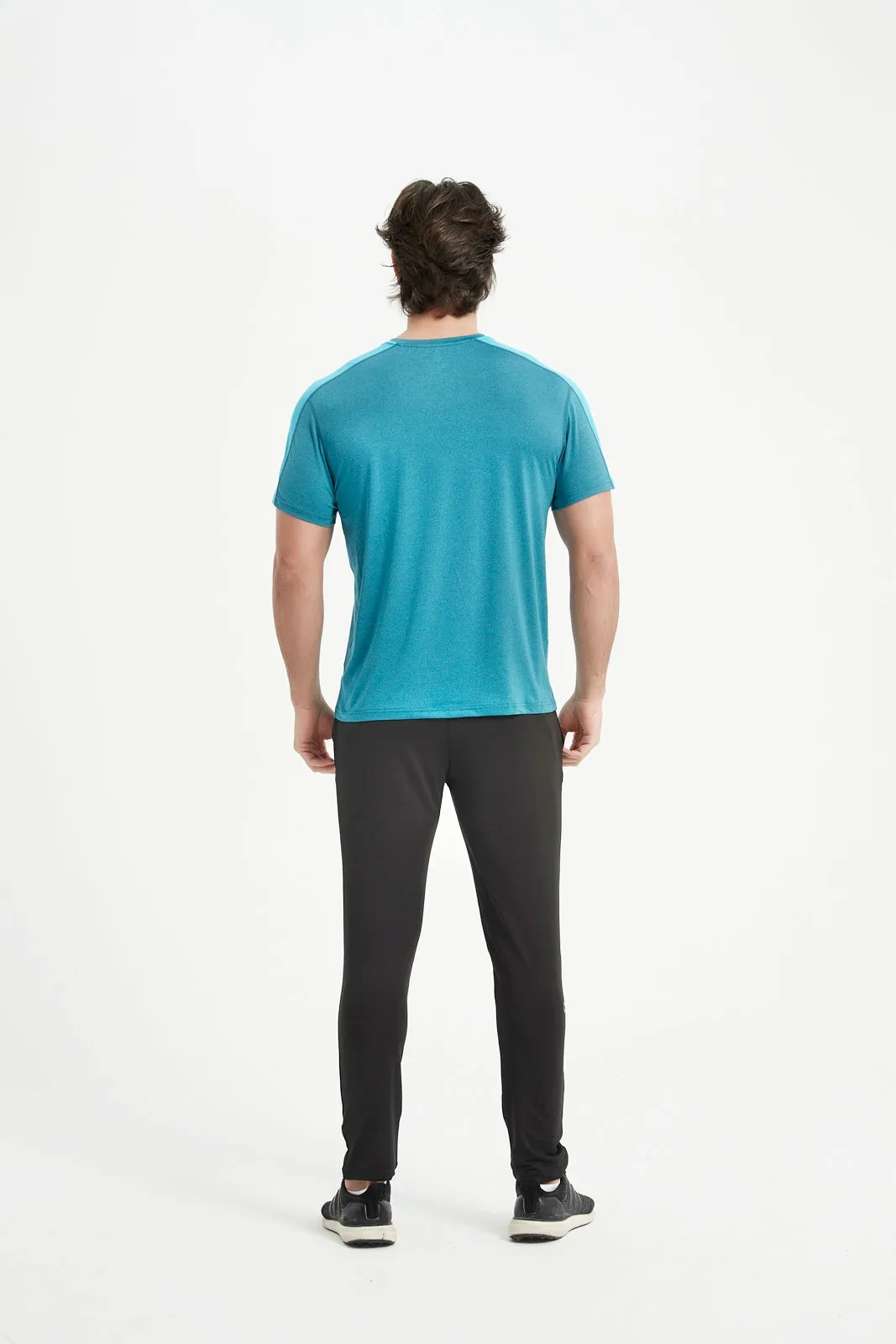 Men's Short Sleeved Crew Neck Set In Sleeved Tee