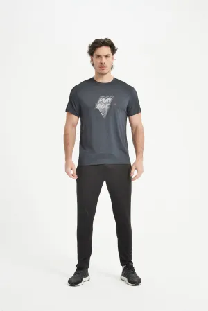 Men's Short Sleeved Crew Neck Set In Sleeved Tee