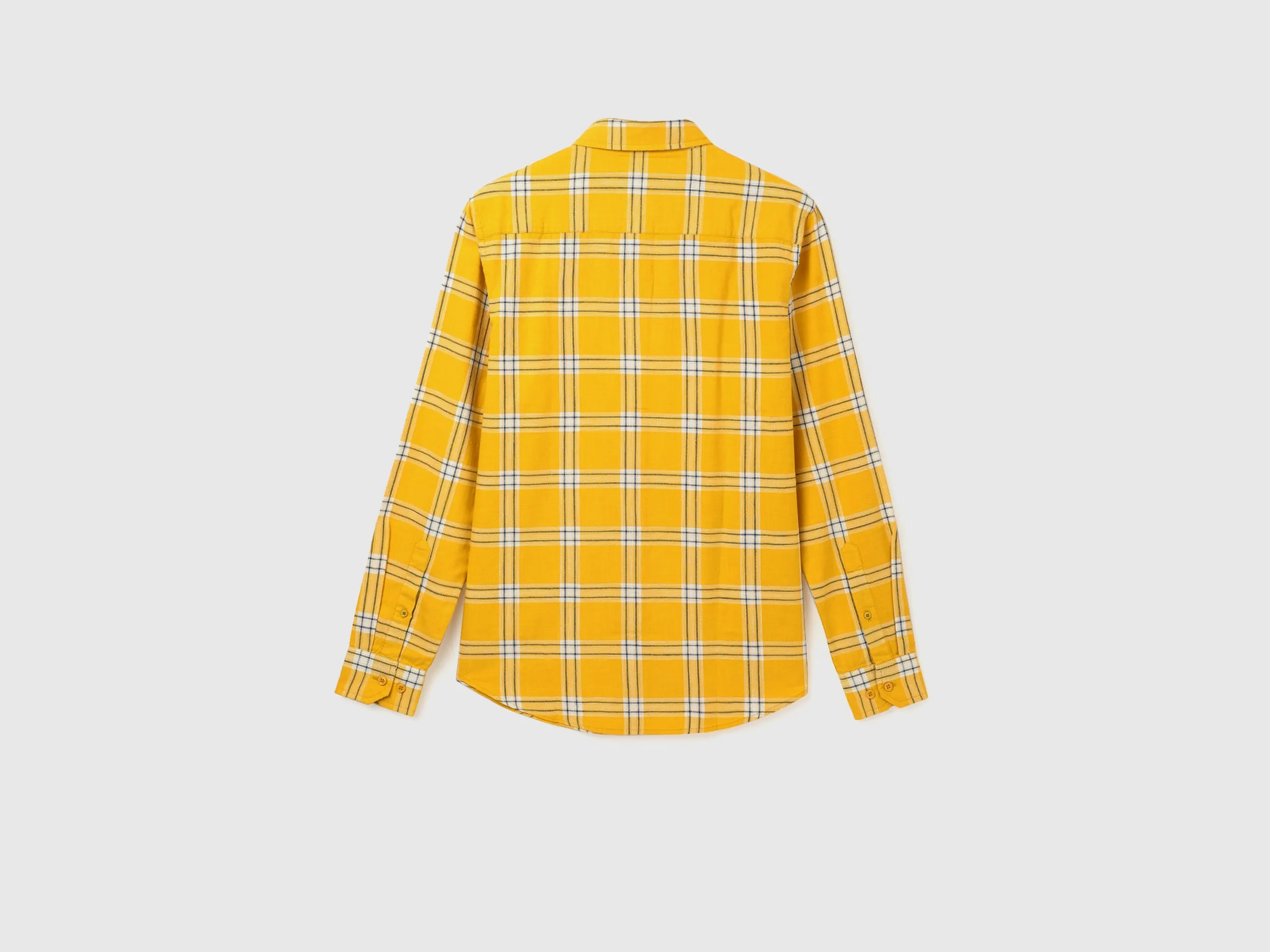 Men's Slim Fit Spread Collar Checked Shirts