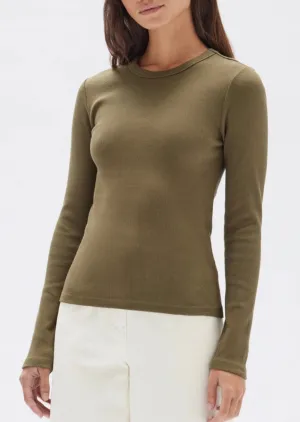 Miana Organic Long Sleeve Tee Spruce