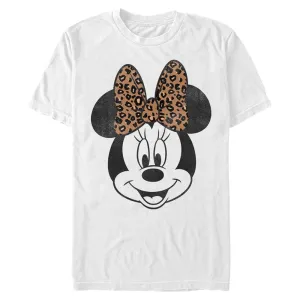 Mickey Mouse - Modern Minnie Face Leopard - T-Shirt
