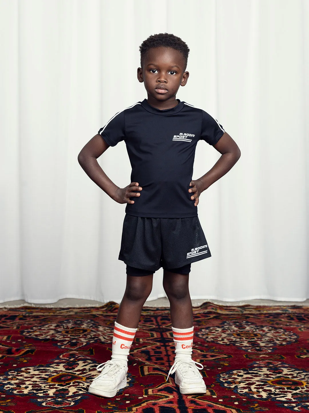 Mini Rodini | MR sport drapy ss tee- Black