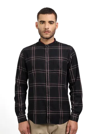 MOC Kemeja Koko Lengan Panjang Pria HAMZA-BLACK
