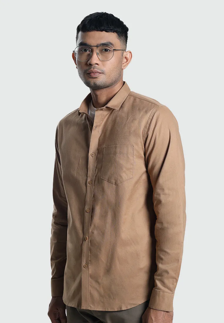 MOC Kemeja Lengan Panjang Pria CASPIAN-TAN