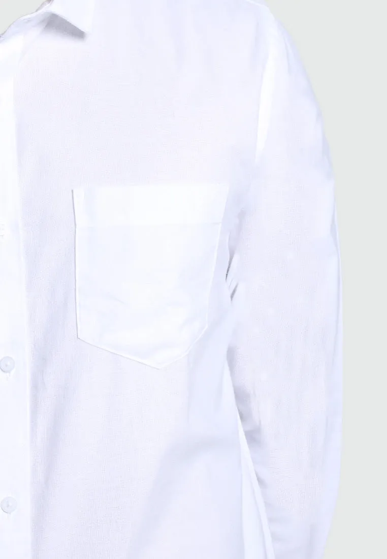 MOC Kemeja Lengan Panjang Pria CASPIAN-WHITE