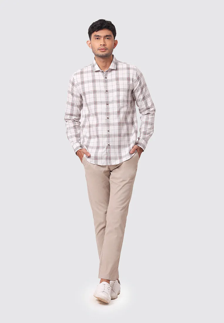 MOC Kemeja Lengan Panjang Pria DUNSTON-KHAKI