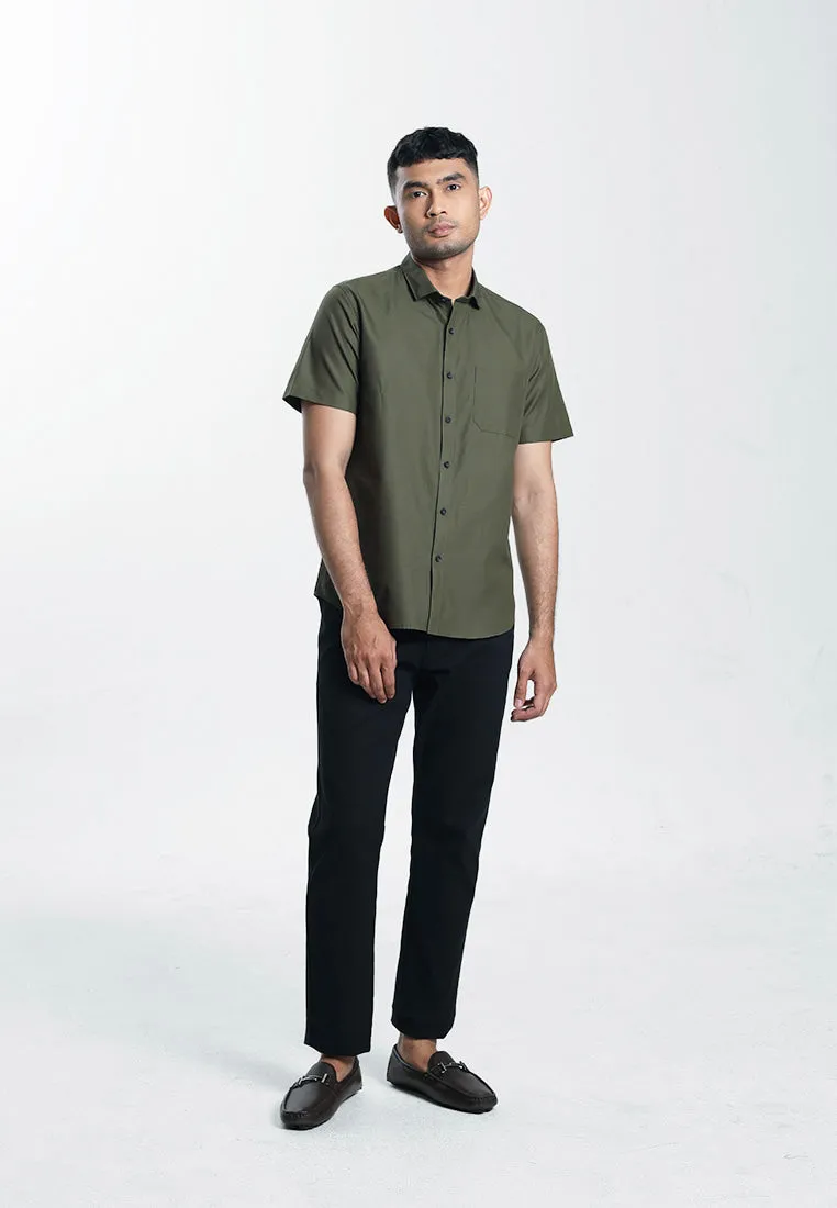MOC Kemeja Lengan Pendek Pria ARCHIE B-OLIVE