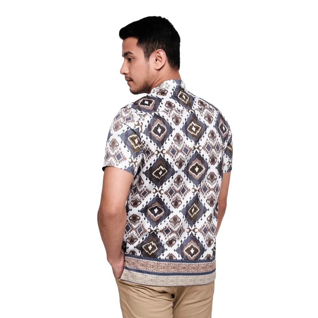 MOC Kemeja Lengan Pendek Pria BROKIO - KHAKI