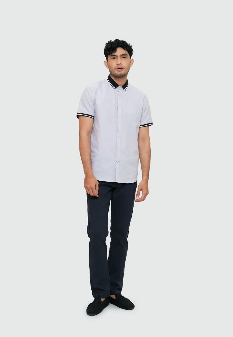 MOC Kemeja Lengan Pendek Pria MALVI-GREY