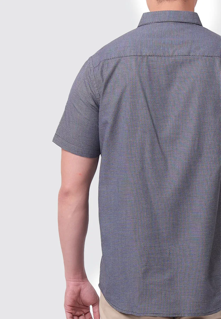 MOC Kemeja Lengan Pendek Pria REMARK - BLACK