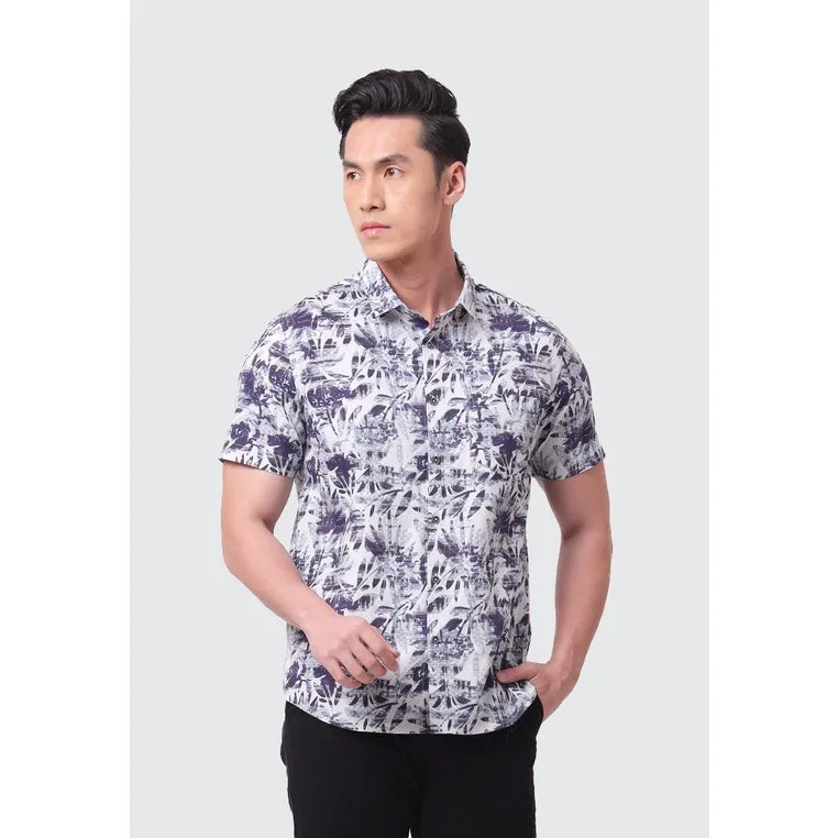 MOC Kemeja Lengan Pendek Pria SAWYER - NAVY