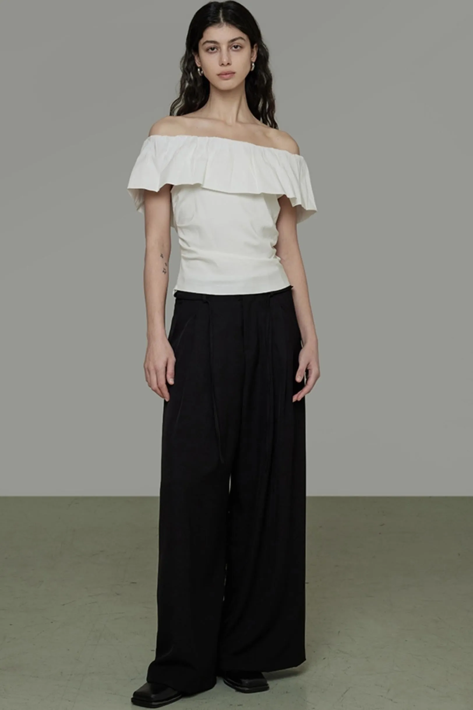 Modern Off-Shoulder T-Shirt