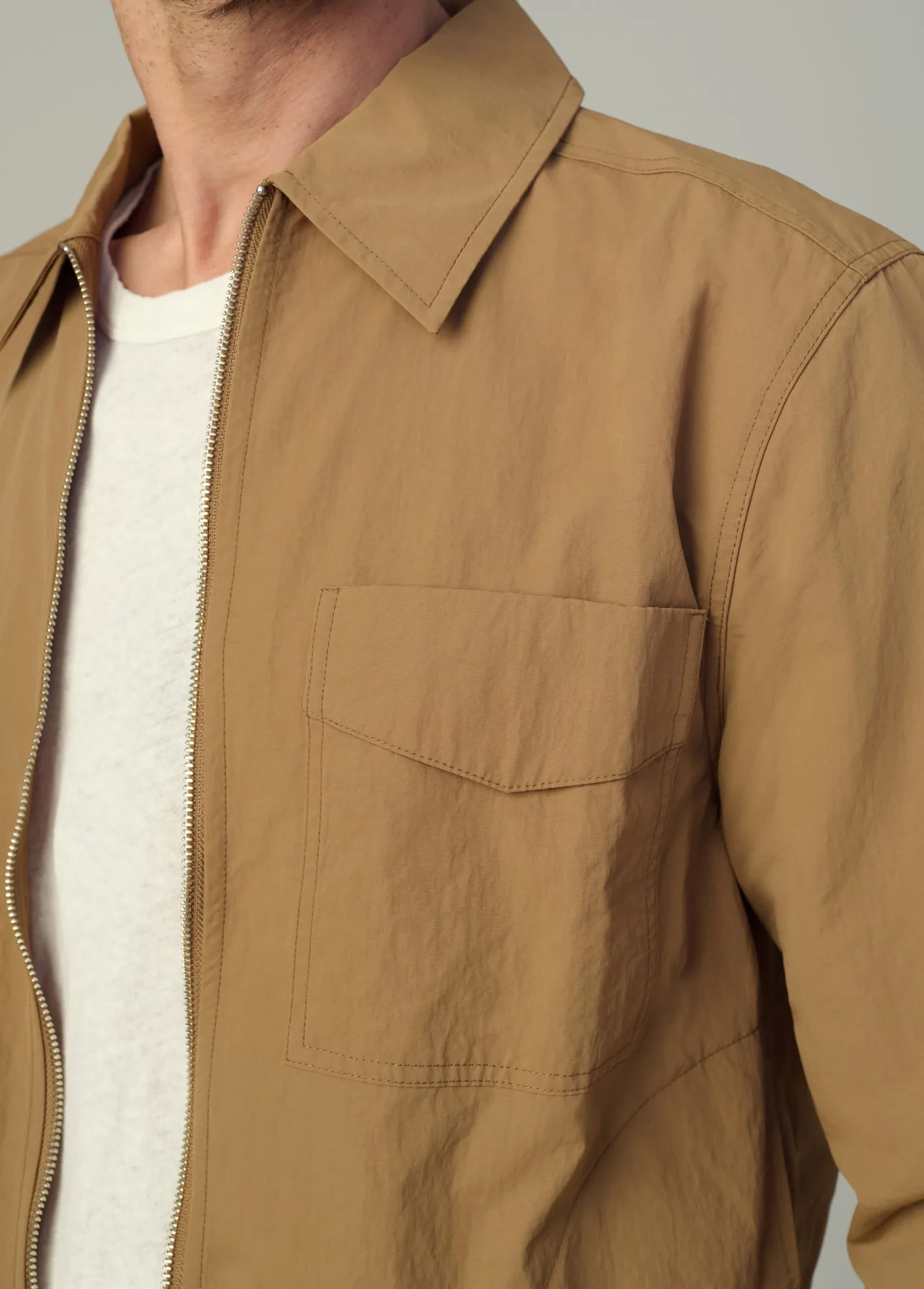 MODERN UTILITARIAN ZIP SHIRT